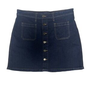GAP Dark Blue Mini Denim Jean Skirt Women's 10